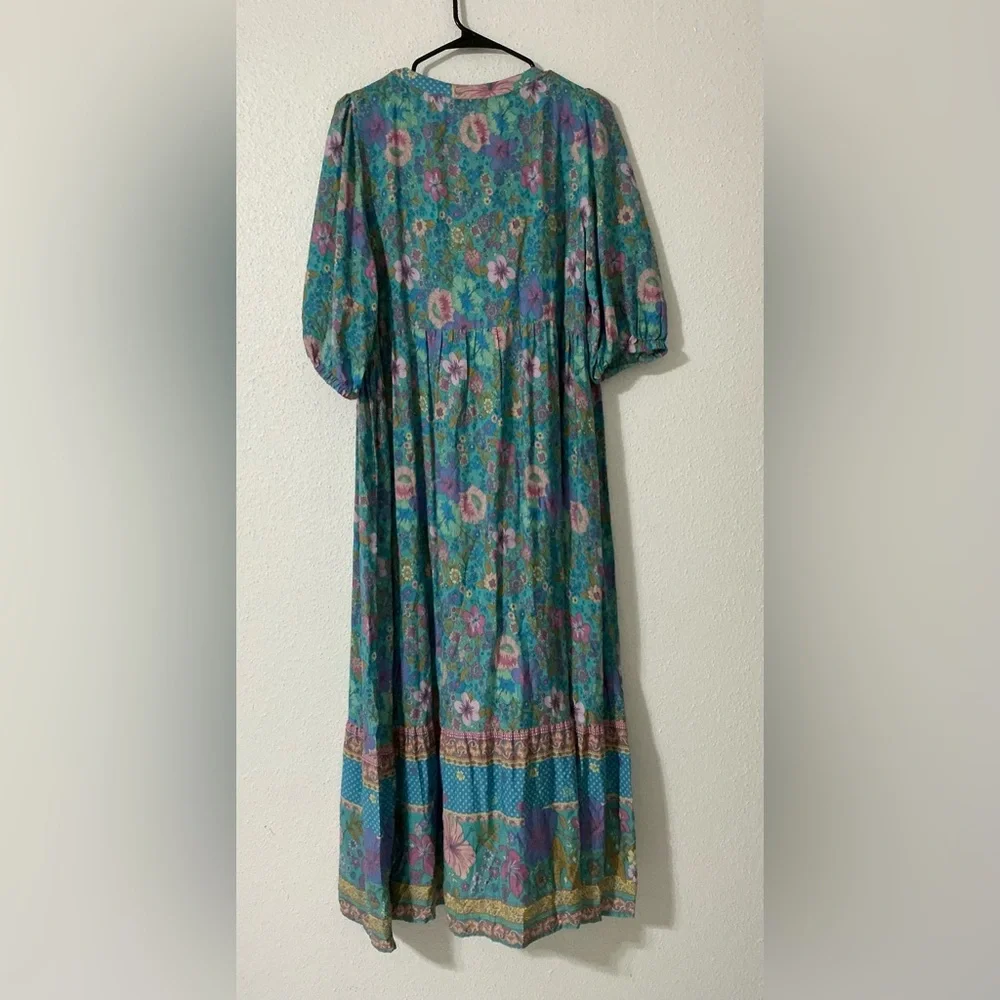 Umgee womans Hibiscus Lane boho midi dress size M - Picture 6 of 15